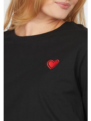 Sisters Point T-shirt Heka-Loose ss zwart | Freewear T-shirt Heka-Loose ss - www.freewear.nl - Freewear