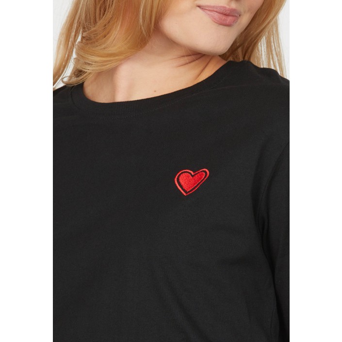 Sisters Point T-shirt Heka-Loose ss zwart | Freewear T-shirt Heka-Loose ss - www.freewear.nl - Freewear