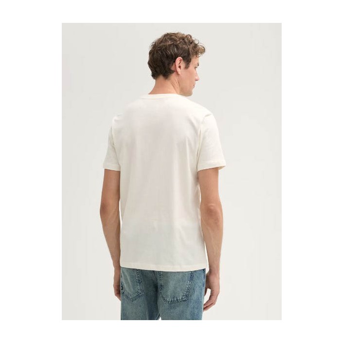 Tom Tailor T-shirt photoprint wool white | Freewear T-shirt photoprint - www.freewear.nl - Freewear