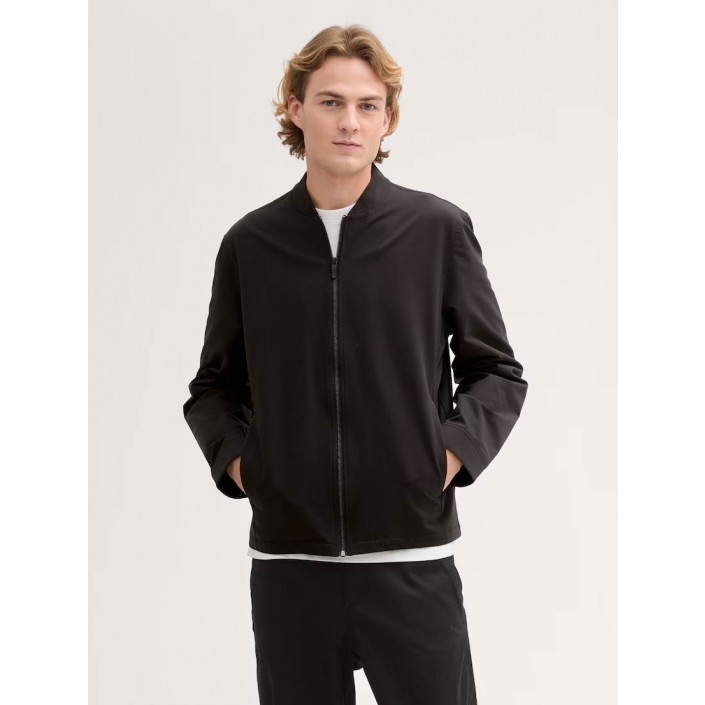 Tom Tailor Tech Bomber Jacket zwart | Freewear Tech Bomber Jacket - www.freewear.nl - Freewear