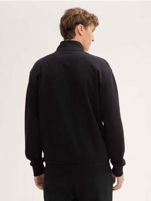 Tom Tailor Collar Zipper Jacket zwart | Freewear Collar Zipper Jacket - www.freewear.nl - Freewear