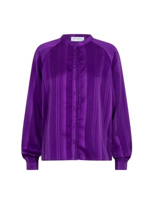 Lofty Manner Blouse Lidian Purple | Freewear Blouse Lidian - www.freewear.nl - Freewear