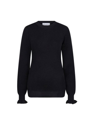 Lofty Manner Sweater Ilja zwart | Freewear Sweater Ilja - www.freewear.nl - Freewear