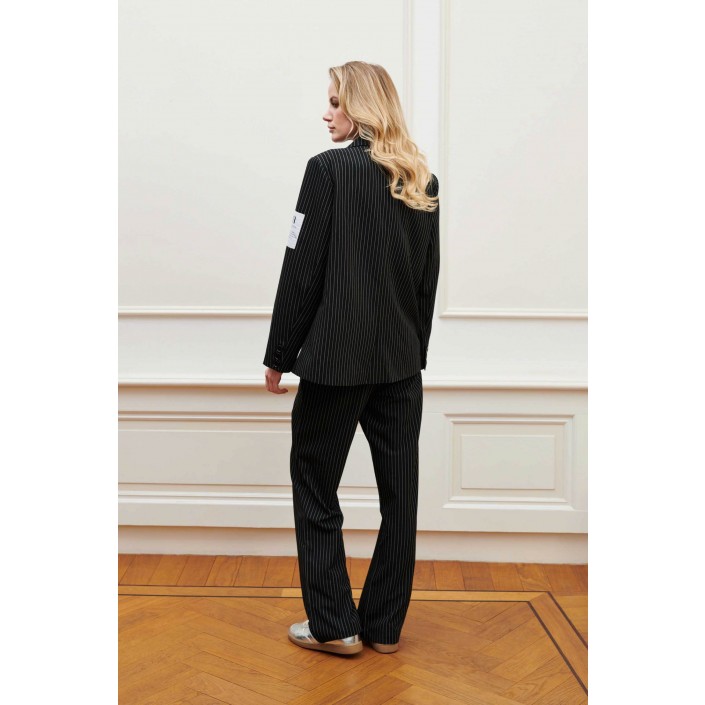 Lofty Manner Trouser Nienke black/white | Freewear Trouser Nienke - www.freewear.nl - Freewear