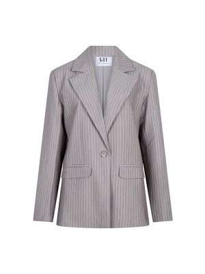 Lofty Manner Blazer Liset grijs/wit | Freewear Blazer Liset - www.freewear.nl - Freewear
