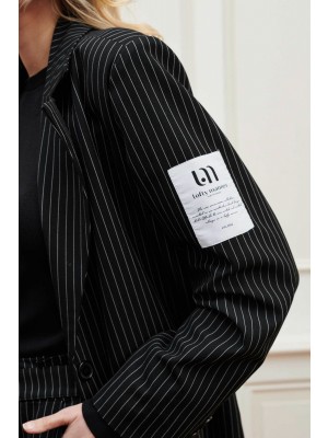 Lofty Manner Blazer Liset zwart/wit | Freewear Blazer Liset - www.freewear.nl - Freewear