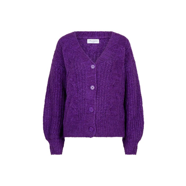 Lofty Manner Cardigan Isa Purple | Freewear Cardigan Isa - www.freewear.nl - Freewear