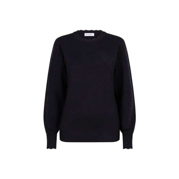 Lofty Manner Sweater Romy zwart | Freewear Sweater Romy - www.freewear.nl - Freewear