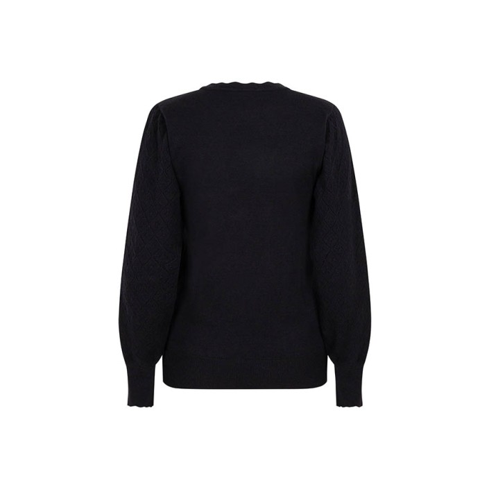 Lofty Manner Sweater Romy zwart | Freewear Sweater Romy - www.freewear.nl - Freewear
