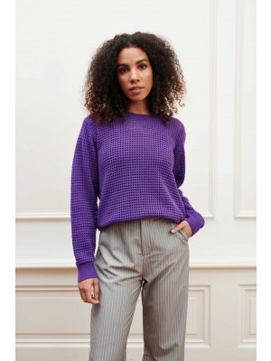 Lofty Manner Sweater Sia paars | Freewear Sweater Sia - www.freewear.nl - Freewear