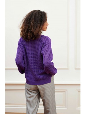 Lofty Manner Sweater Sia paars | Freewear Sweater Sia - www.freewear.nl - Freewear