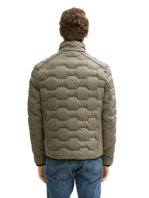 Tom Tailor Hybrid jacket olive green | Freewear Hybrid jacket - www.freewear.nl - Freewear