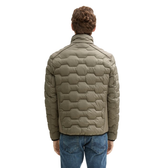 Tom Tailor Hybrid jacket olive green | Freewear Hybrid jacket - www.freewear.nl - Freewear