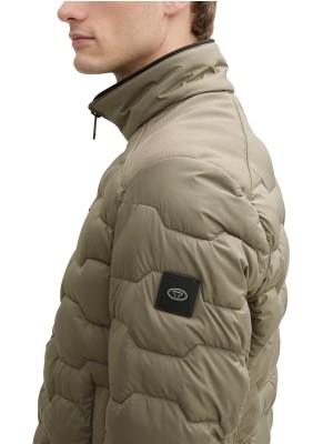 Tom Tailor Hybrid jacket olive green | Freewear Hybrid jacket - www.freewear.nl - Freewear