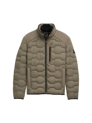 Tom Tailor Hybrid jacket olive green | Freewear Hybrid jacket - www.freewear.nl - Freewear