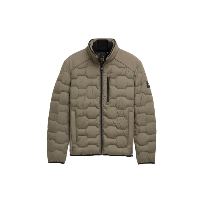 Tom Tailor Hybrid jacket olive green | Freewear Hybrid jacket - www.freewear.nl - Freewear