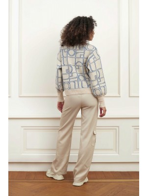 Lofty Manner Sweater Adora Monogram print | Freewear Sweater Adora - www.freewear.nl - Freewear