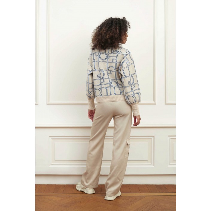 Lofty Manner Sweater Adora Monogram print | Freewear Sweater Adora - www.freewear.nl - Freewear