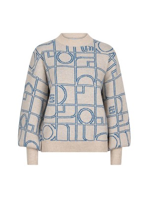 Lofty Manner Sweater Adora Monogram print | Freewear Sweater Adora - www.freewear.nl - Freewear
