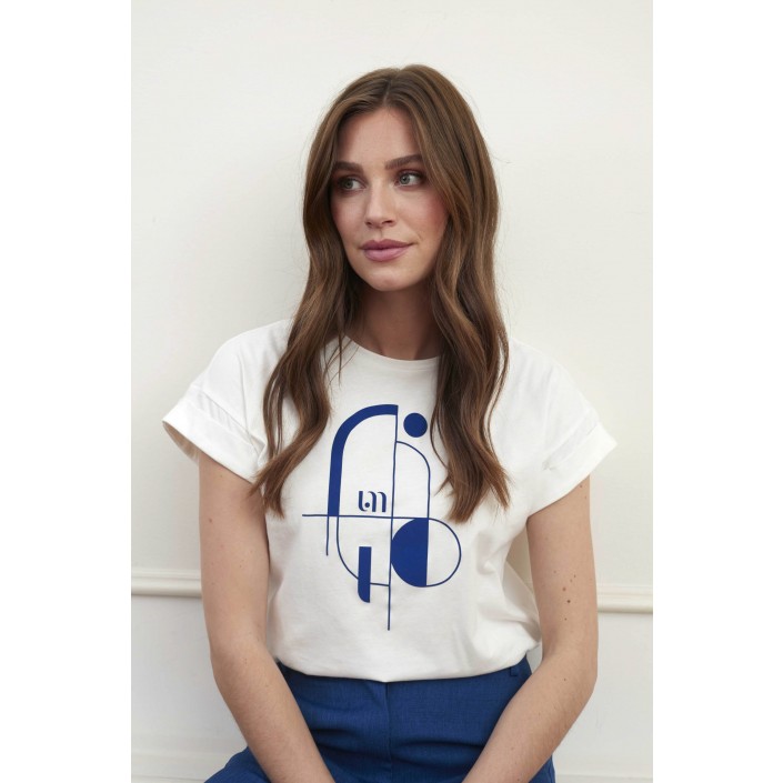 Lofty Manner T-shirt Milu wit | Freewear T-shirt Milu - www.freewear.nl - Freewear