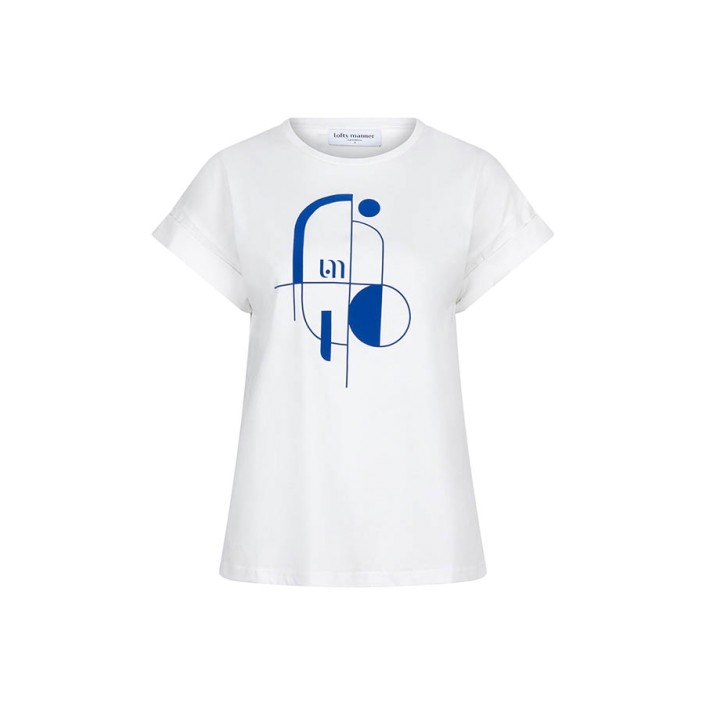 Lofty Manner T-shirt Milu wit | Freewear T-shirt Milu - www.freewear.nl - Freewear