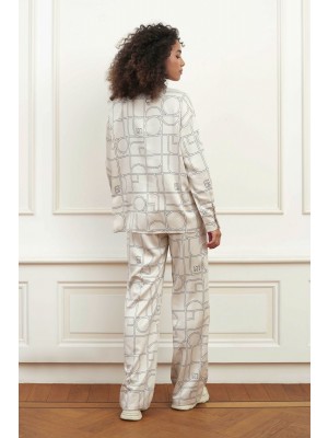 Lofty Manner Trouser Cally monogram print | Freewear Trouser Cally - www.freewear.nl - Freewear
