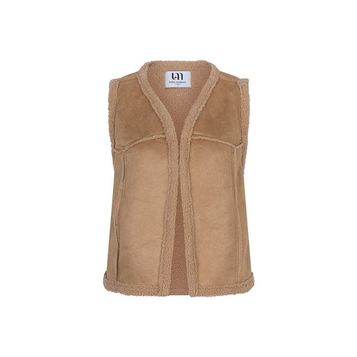 Lofty Manner Gilet Mois beige | Freewear Gilet Mois - www.freewear.nl - Freewear