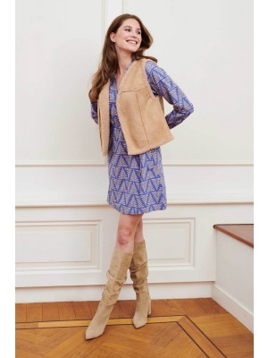 Lofty Manner Gilet Mois beige | Freewear Gilet Mois - www.freewear.nl - Freewear