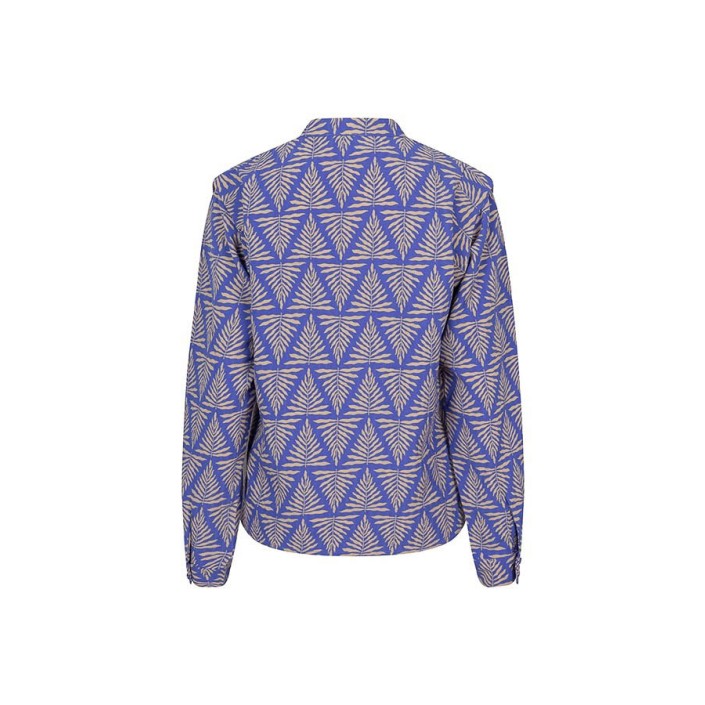 Lofty Manner Blouse Sophie zigzag leaves print | Freewear Blouse Sophie - www.freewear.nl - Freewear