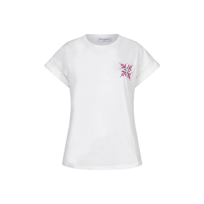 Lofty Manner T-shirt Willo white | Freewear T-shirt Willo - www.freewear.nl - Freewear