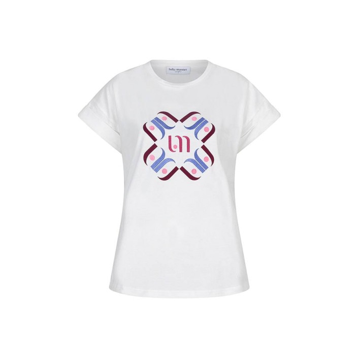 Lofty Manner T-shirt Shenna white | Freewear T-shirt Shenna - www.freewear.nl - Freewear