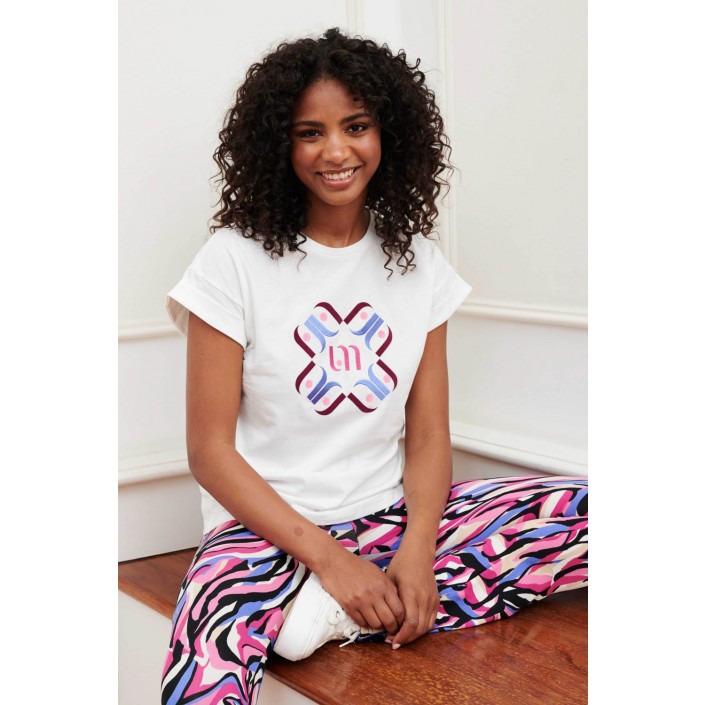 Lofty Manner T-shirt Shenna white | Freewear T-shirt Shenna - www.freewear.nl - Freewear
