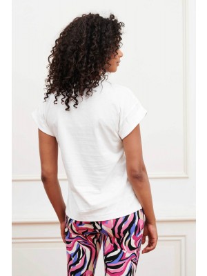 Lofty Manner T-shirt Shenna white | Freewear T-shirt Shenna - www.freewear.nl - Freewear