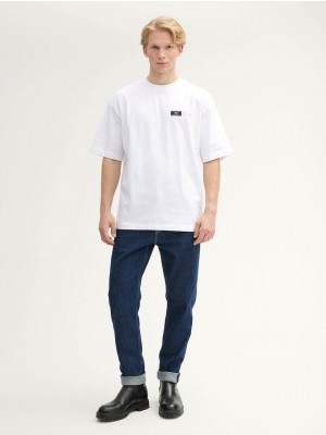 Tom Tailor Oversized printed t-shirt white | Freewear Oversized printed t-shirt - www.freewear.nl - Freewear