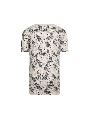 No Way Monday Ki T-shirt ss bloem beige | Freewear Ki T-shirt ss bloem - www.freewear.nl - Freewear