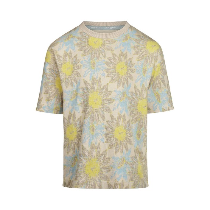 Koko Noko Ki T-shirt ss Bloem beige | Freewear Ki T-shirt ss Bloem - www.freewear.nl - Freewear