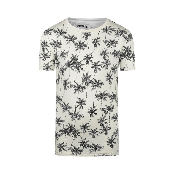 No Way Monday Ki T-shirt ss palmboom off white | Freewear Ki T-shirt ss palmboom - www.freewear.nl - Freewear