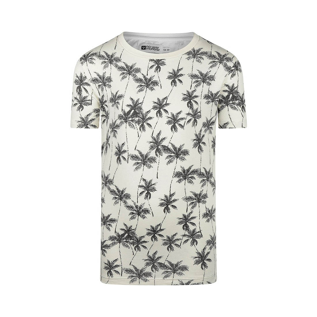 No Way Monday Jongens T-shirt - Off white