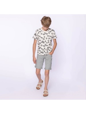 No Way Monday Ki T-shirt ss palmboom off white | Freewear Ki T-shirt ss palmboom - www.freewear.nl - Freewear