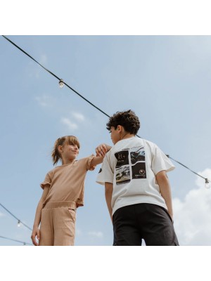 No Way Monday Ki T-shirt ss off white | Freewear Ki T-shirt ss - www.freewear.nl - Freewear