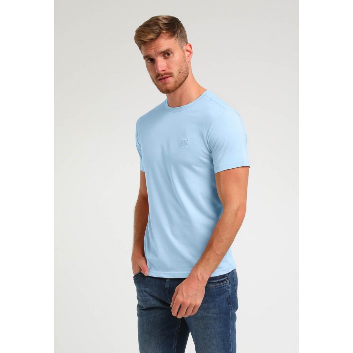 Gabbiano Premium Basic T-shirt bright blue | Freewear Premium Basic T-shirt - www.freewear.nl - Freewear