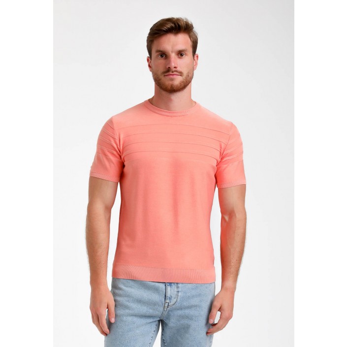 Gabbiano T-shirt light coral | Freewear T-shirt - www.freewear.nl - Freewear