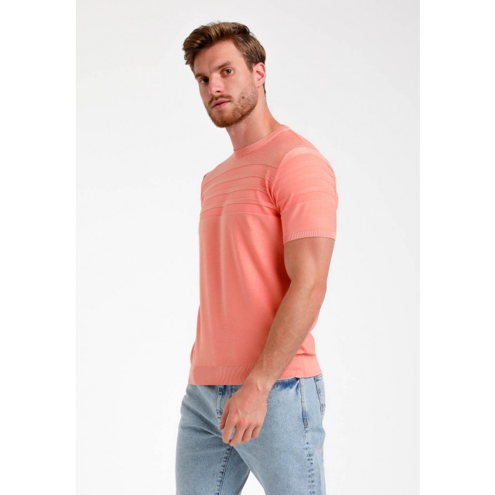 Gabbiano T-shirt light coral | Freewear T-shirt - www.freewear.nl - Freewear