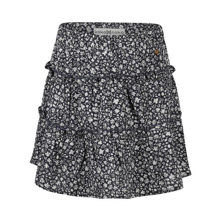 Koko Noko Ki Skort Bloem dark blue | Freewear Ki Skort Bloem - www.freewear.nl - Freewear