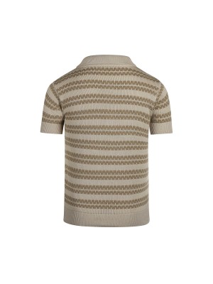 Koko Noko Ki Polo ss taupe | Freewear Ki Polo ss - www.freewear.nl - Freewear