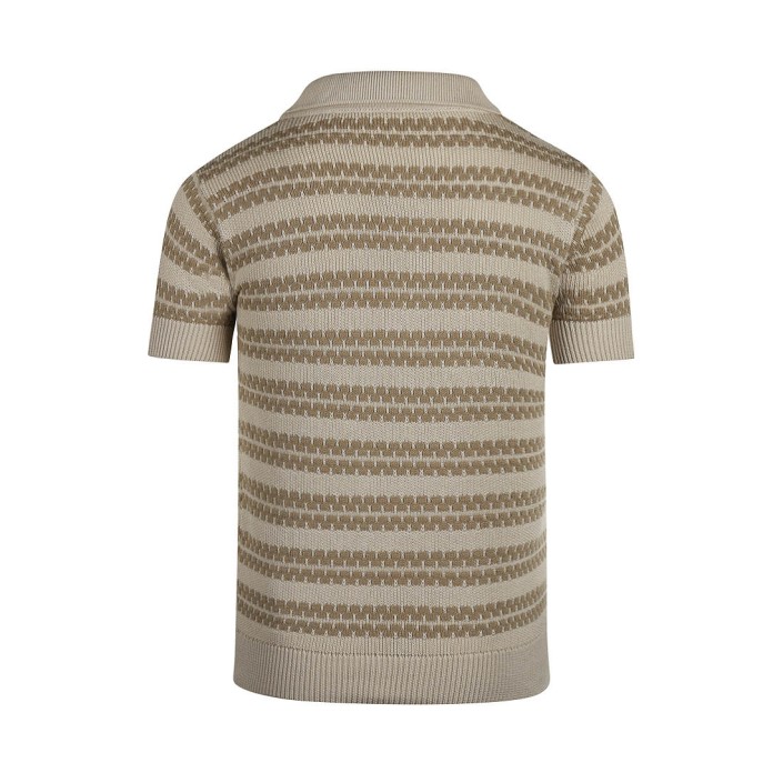 Koko Noko Ki Polo ss taupe | Freewear Ki Polo ss - www.freewear.nl - Freewear