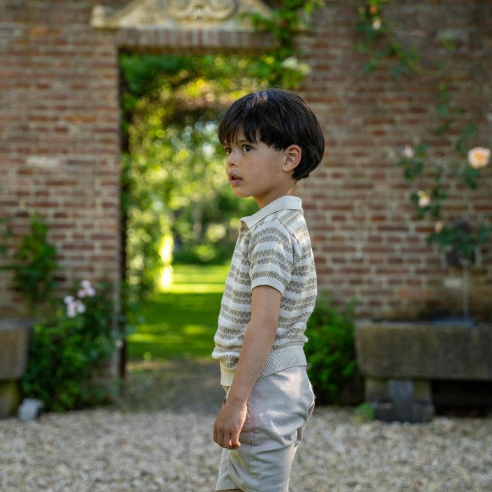 Koko Noko Ki Polo ss taupe | Freewear Ki Polo ss - www.freewear.nl - Freewear