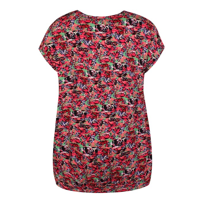 Ze-Ze T-shirt Kaela print rose | Freewear T-shirt Kaela print - www.freewear.nl - Freewear