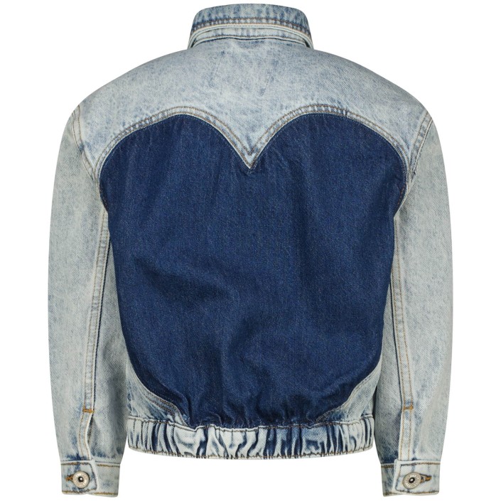 Vingino Ki Tori Heart jeans jack light bleach | Freewear Ki Tori Heart jeans jack - www.freewear.nl - Freewear