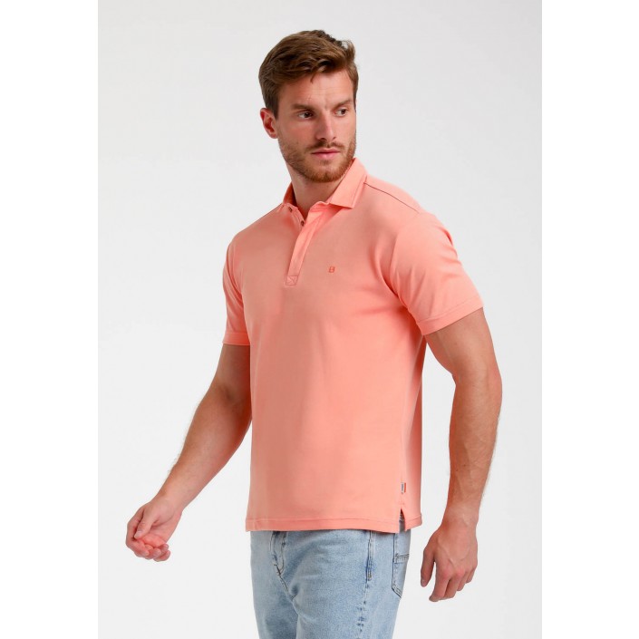 Gabbiano Polo ss light coral | Freewear Polo ss - www.freewear.nl - Freewear